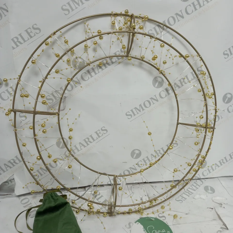 BOXED PRE-LIT GOLDEN DECORATION 