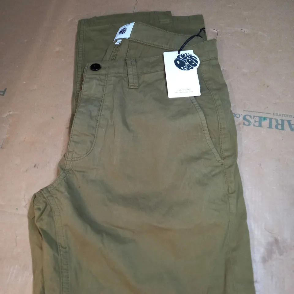 PRETTY GREEN KHAKI SLIM FIT CHINOS SIZE 30