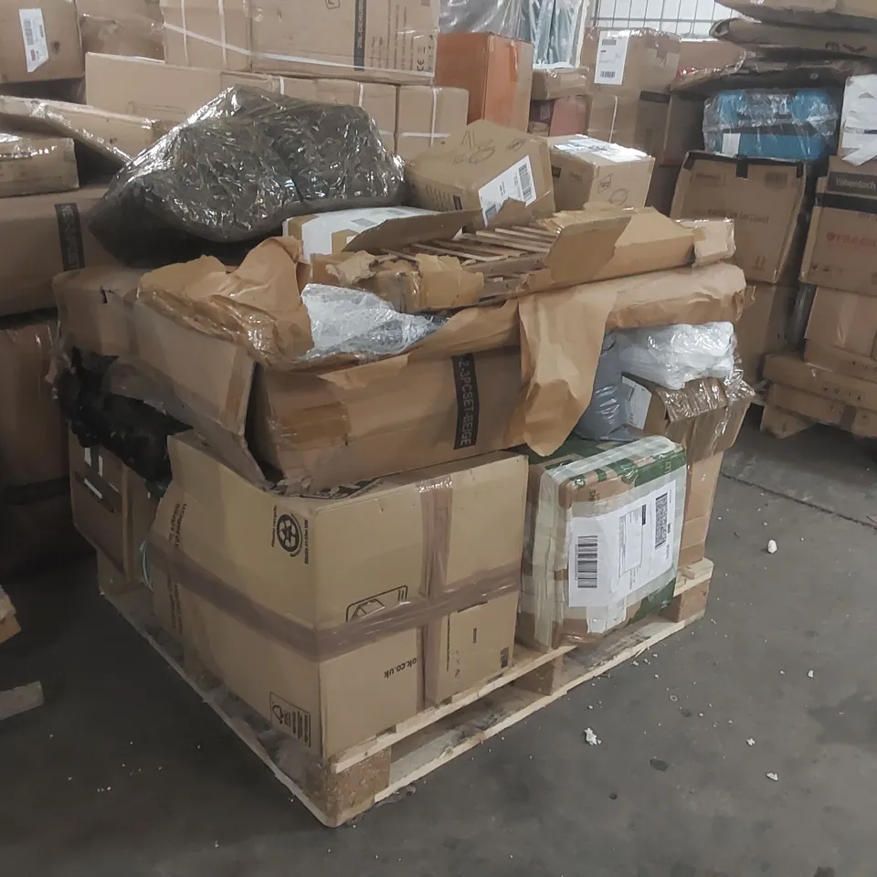 PALLET CONTAINING A LARGE QUANTITY OF ASSORTED FURNITURE PARTS ECT