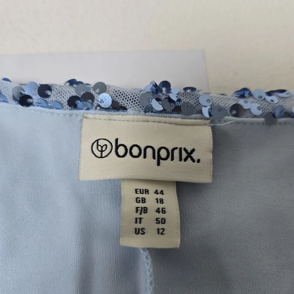 BONPRIX WOMEN'S BABY BLUE SEQUIN DRESS, UK 18