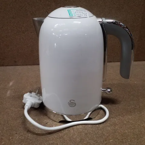 BOXED SWAN SOLACE 1.7L RAPID BOIL JUG KETTLE HIGH GLOSS WHITE BODY