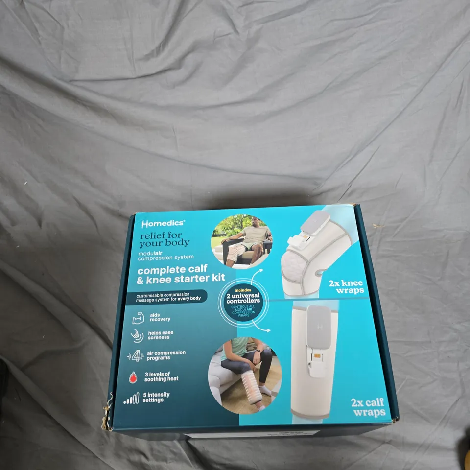 HOMEDICS COMPLETE CALF & KNEE STARTER KIT – MODULAR COMPRESSION SYSTEM