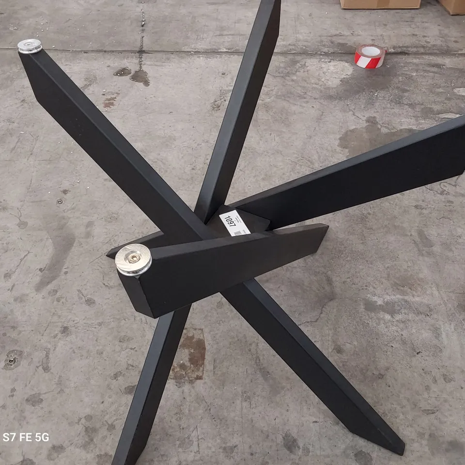 DESIGNER BLACK METAL STAR TABLE BASE