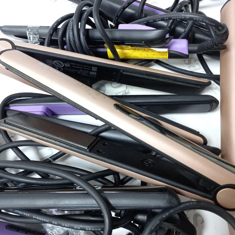 LOT OF 8 UNBOXED REVAMP HAIR STARIGHTENERS