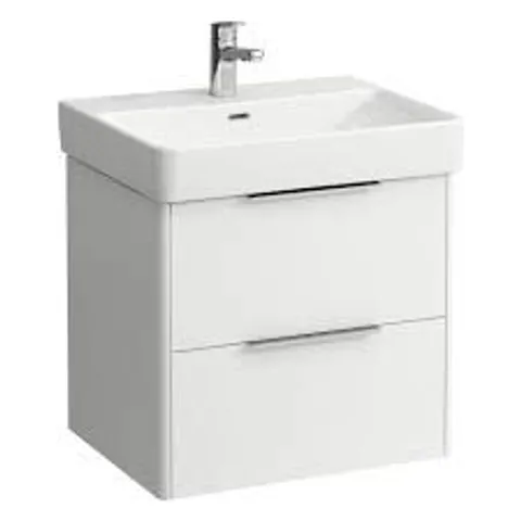 BOXED LAUFEN PRO S - WASHBASIN FURNITURE, 126X45X39 CM, 2 DRAWERS, GLOSSY WHITE
