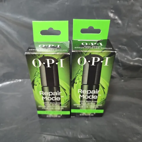 2 X BOXED OPI REPAIR MODE BOND BUILDING NAIL SERUM 