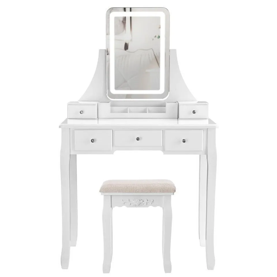 BOXED TAWA DRESSING TABLE SET WITH MIRROR