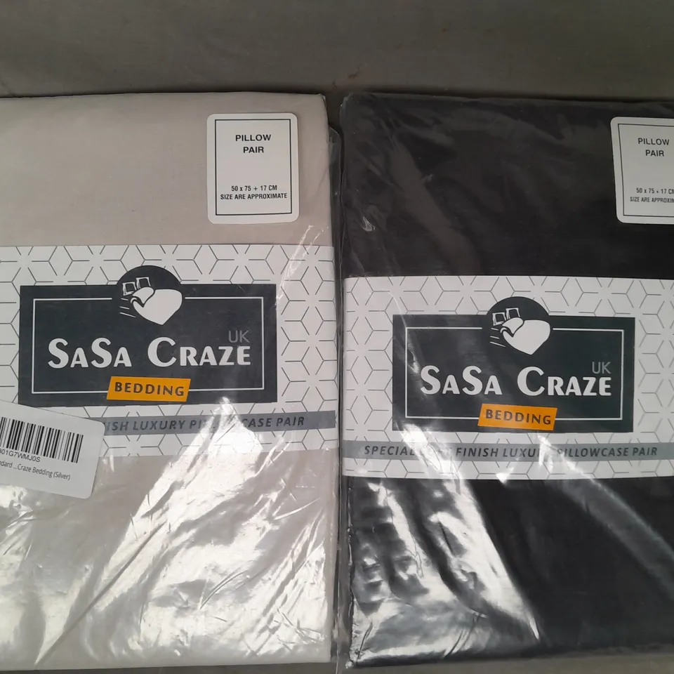 BOX OF APPROXIMATELY 15 ASSORTED SASA CRAZE BEDDING ITEMS IN VARIOUS STYLES AND COLOURS