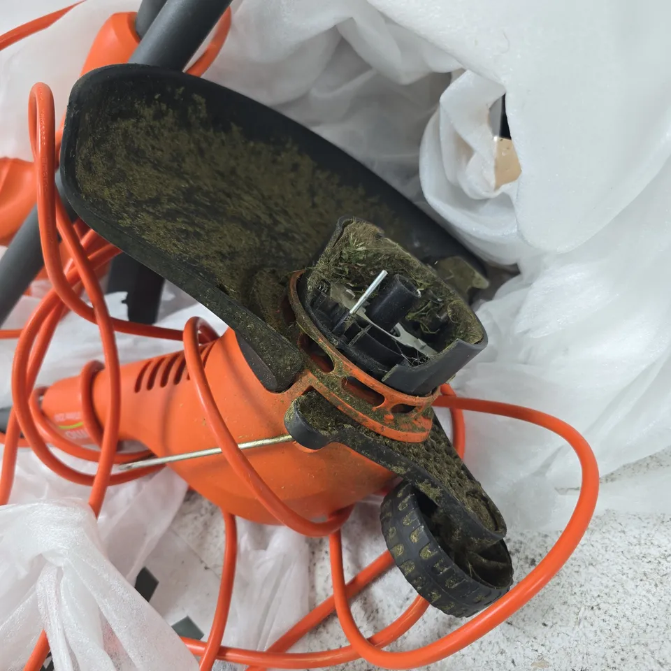 FLYMO ELECTRIC GARDEN TRIMMER – ORANGE HANDHELD GRASS STRING TRIMMER