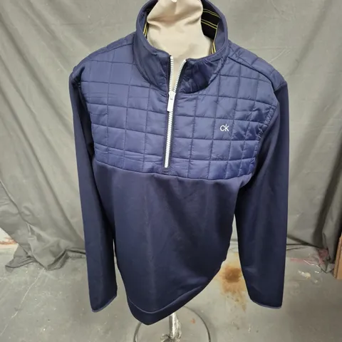 CALVIN KLEIN GOLF 1/2 ZIP PULLOVER IN NAVY SIZE M