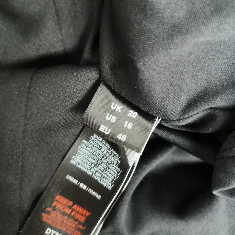 JOANNA HOPE WOMEN'S SEQUIN DRESS – BLACK WITH MULTICOLOUR FLORAL SEQUINS, UK SIZE 20