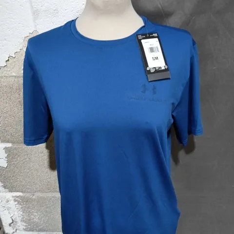 UNDER ARMOUR BLUE T-SHIRT – UK S (SM) – MEN'S CLOTHING