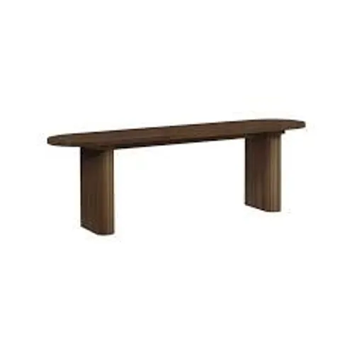 BOXED BIRLEA AXEL FLUTED DINING BENCH - WALNUT (1 BOX)
