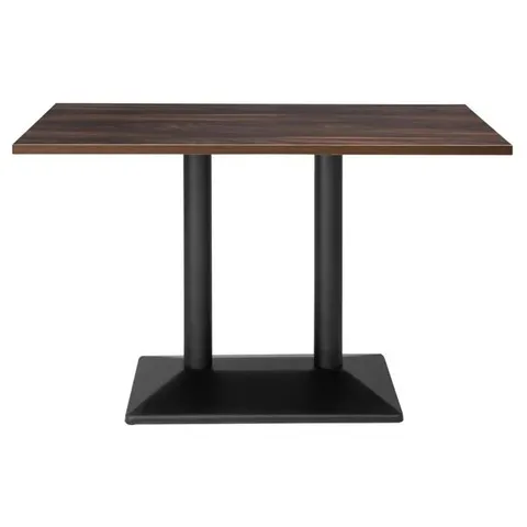 BOXED BOLERO INDOOR DINING TABLE DARK WOOD 1200MM (1 BOX)