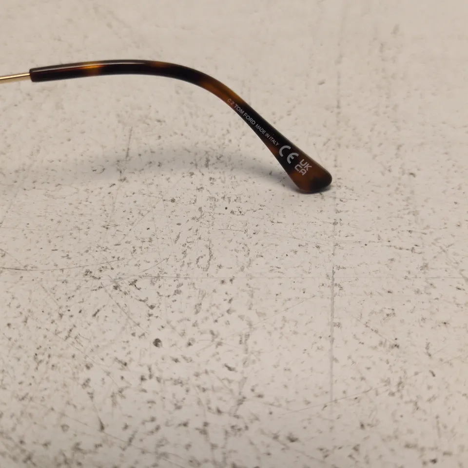 TOM FORD EYEWEAR – OCTAGONAL GOLD METAL FRAMES, MADE IN ITALY
