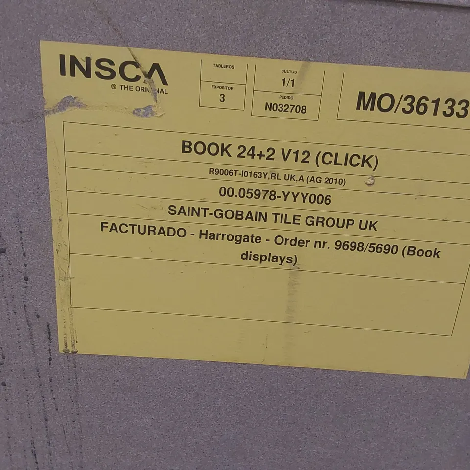BOXED INSCA BOOK 24+2 TILE DISPLAY UNIT
