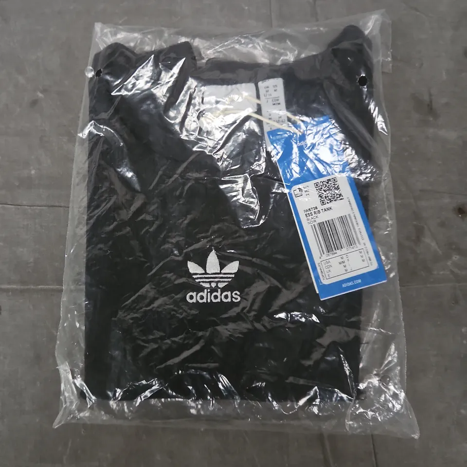 ADIDAS ESS RIB TANK TOP – BLACK (IW5736) - UK 12-14