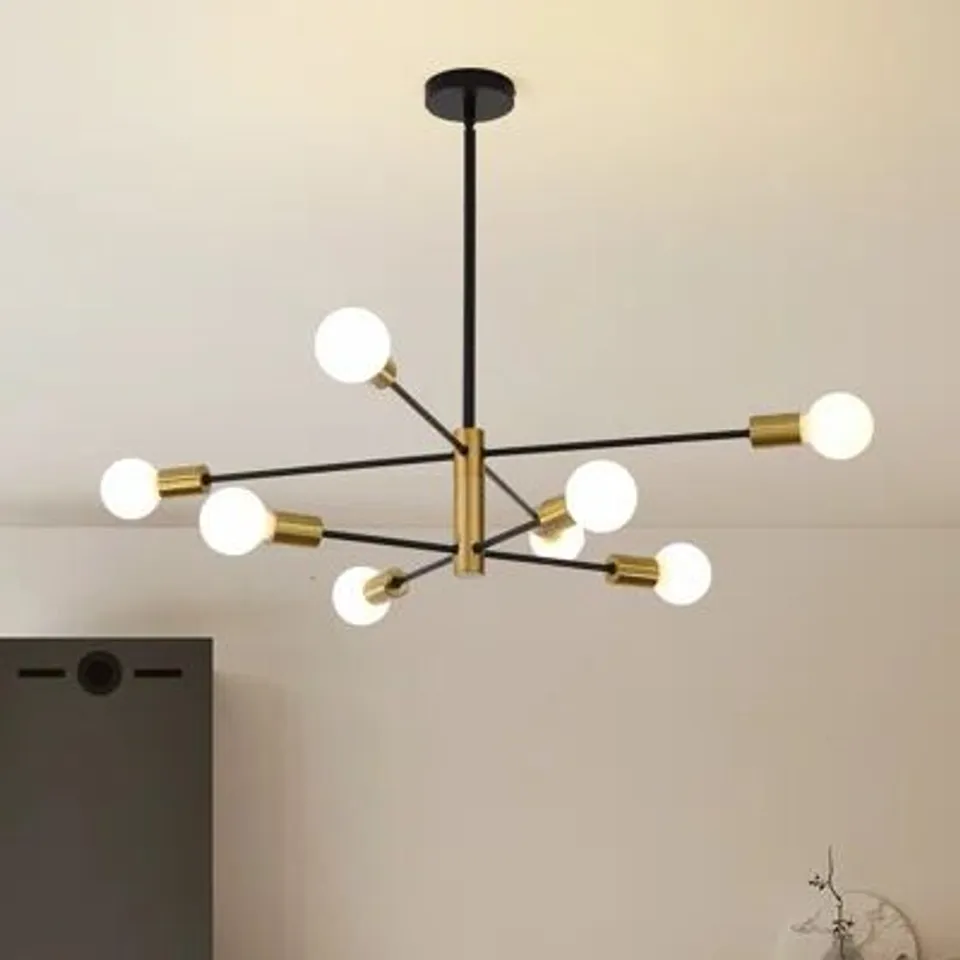 BOXED CORBYN 8-LIGHT SPUTNIK CHANDELIER 