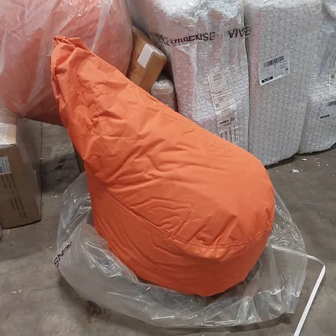 BAGGED DESIGNER BEAN BAG CHAIR - ORANGE 