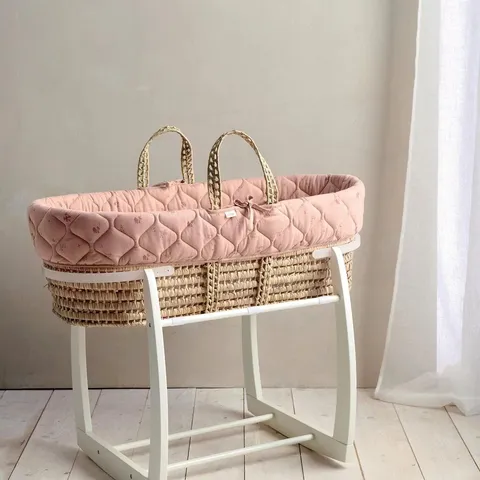 BOXED MAMAS & PAPAS MOSES BASKET - WELCOME TO THE WORLD WILDFLOWER