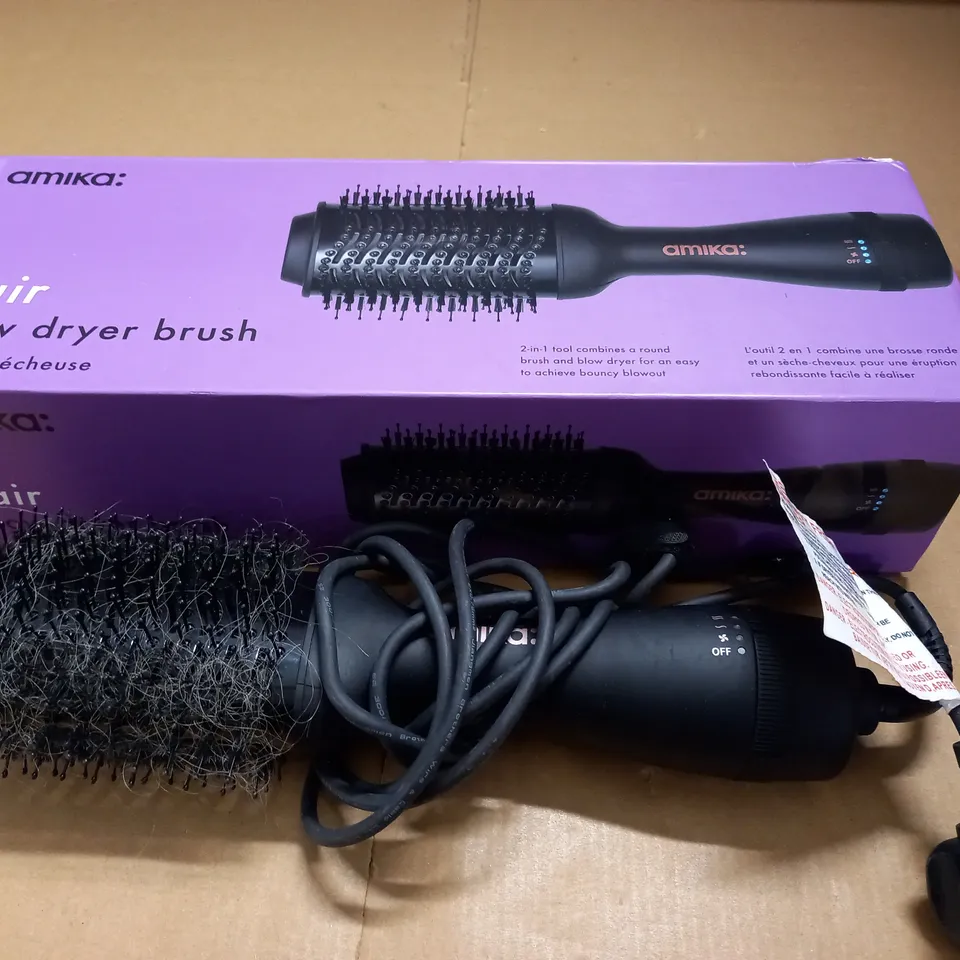 BOXED AMIKA HAIR BLOW DRYER BRUSH