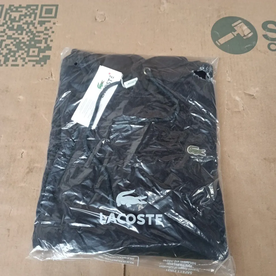 LACOSTE CLASSIC FIT NAVY HOODIE – MEN'S UK L (US L)