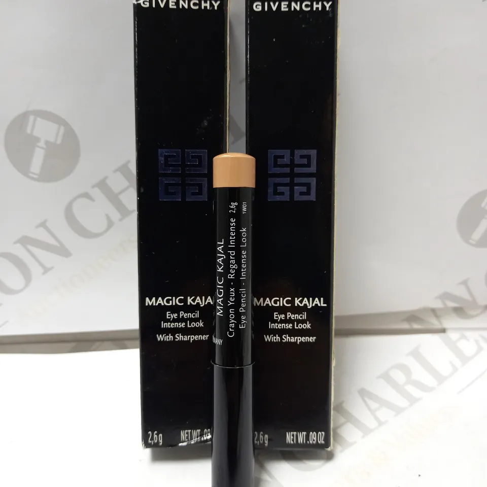 LOT OF 2 GIVENCHY MAGIC KAJAL EYE LINER PENCILS - 2 DELICATE NUDE