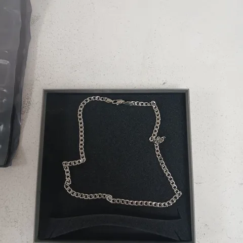 FIRETTI SILVER-TONED CHAIN BRACELET – BOXED