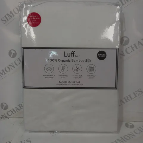 LUFF ORGANIC BAMBOO SILK DUVET SET - SINGLE