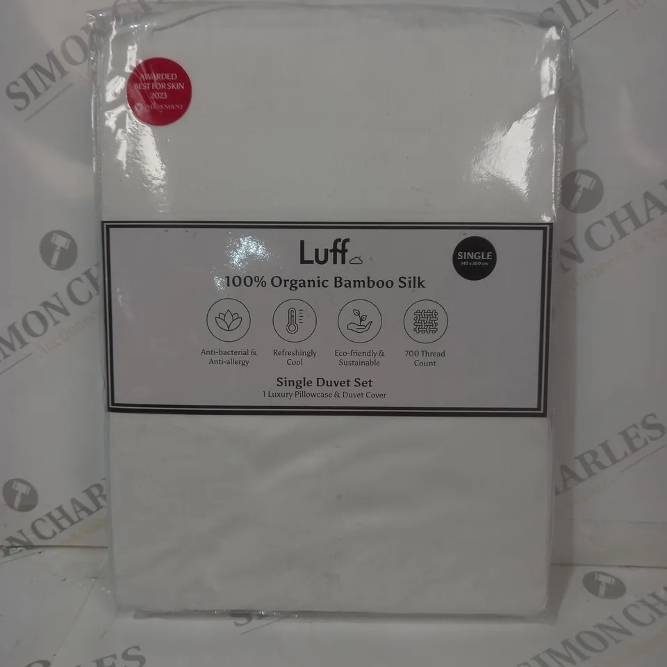 LUFF ORGANIC BAMBOO SILK DUVET SET - SINGLE