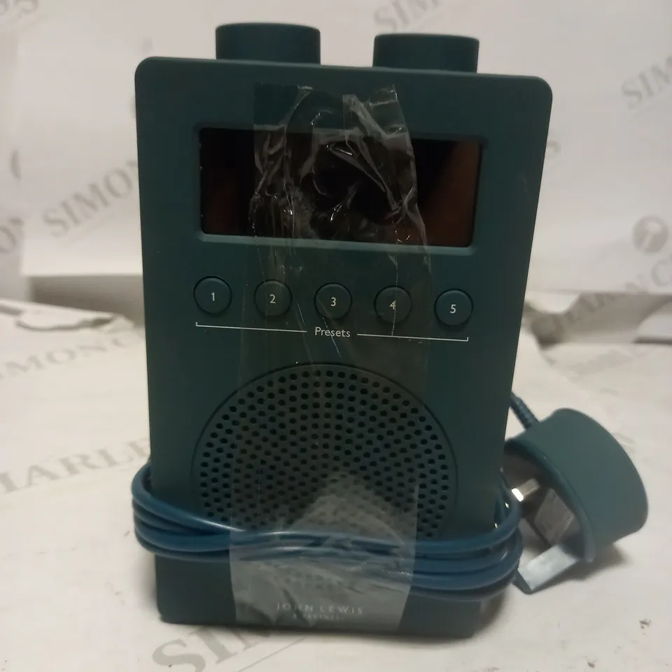 JOHN LEWIS SOLO PORTABLE DAB+/FM DIGITAL RADIO, MALLARD GREEN