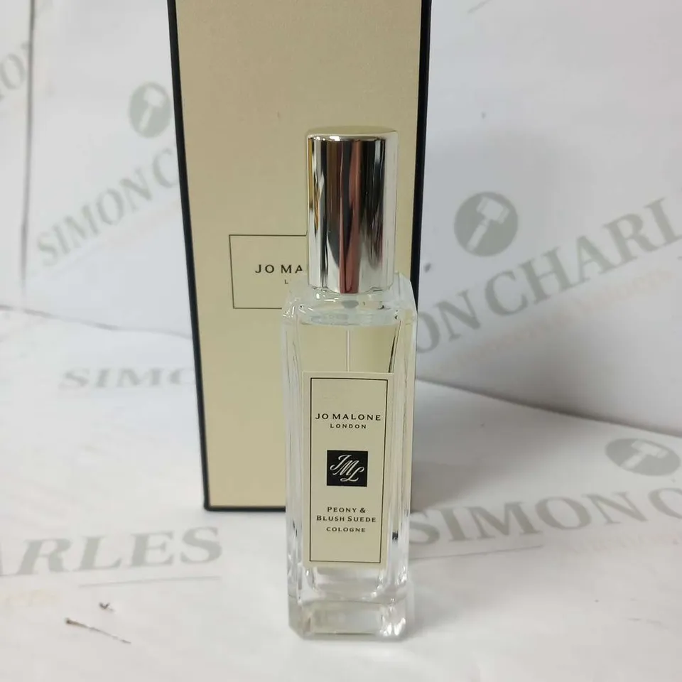 BOXED JO MALONE LONDON PEONY AND BLUSH SUEDE COLOGNE 30ML