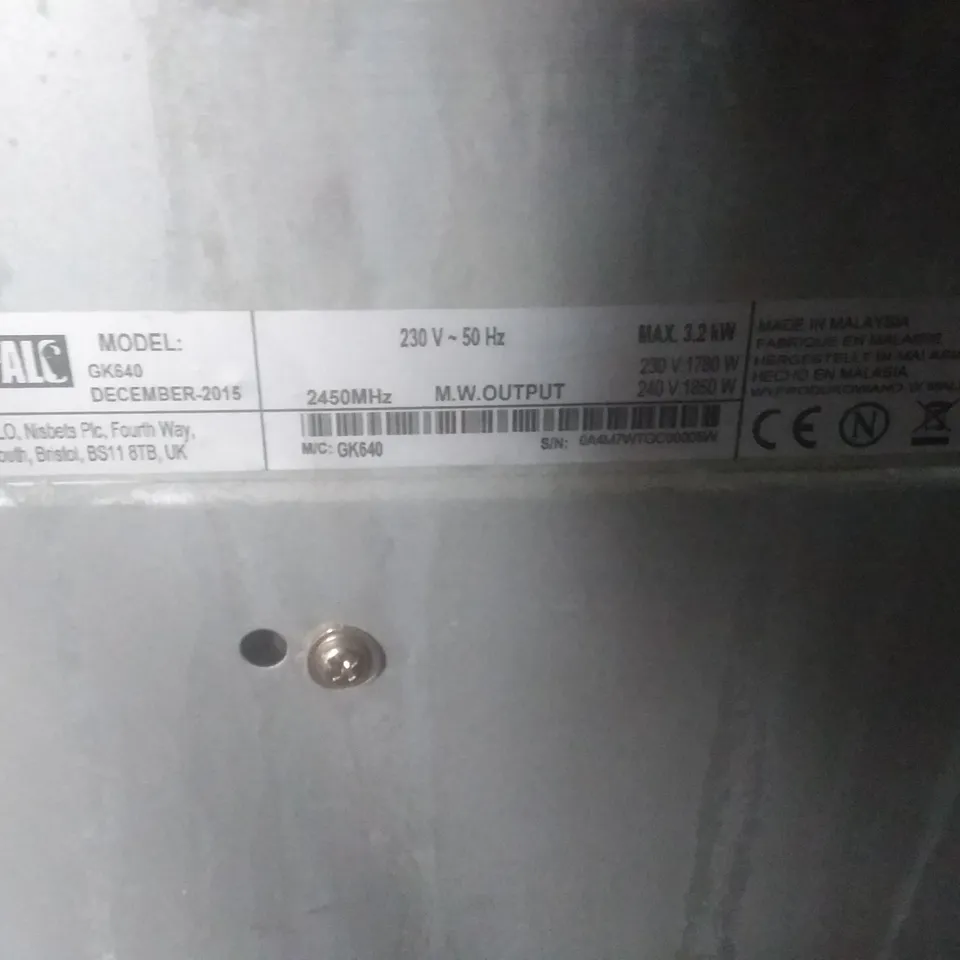BUFFALO GK640 COMMERCIAL MICROWAVE