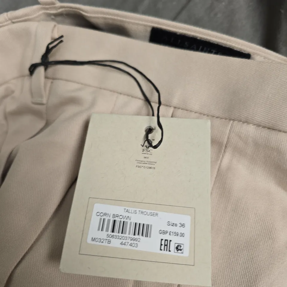 TALUS TROUSERS – CORN BROWN – SIZE 36
