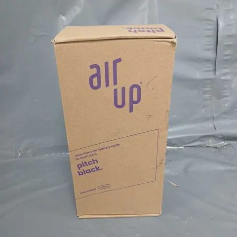 BOXED AND SEALED AIR UP PITCH BLACK STEEL EDITION 480ML WATER BOTTLE