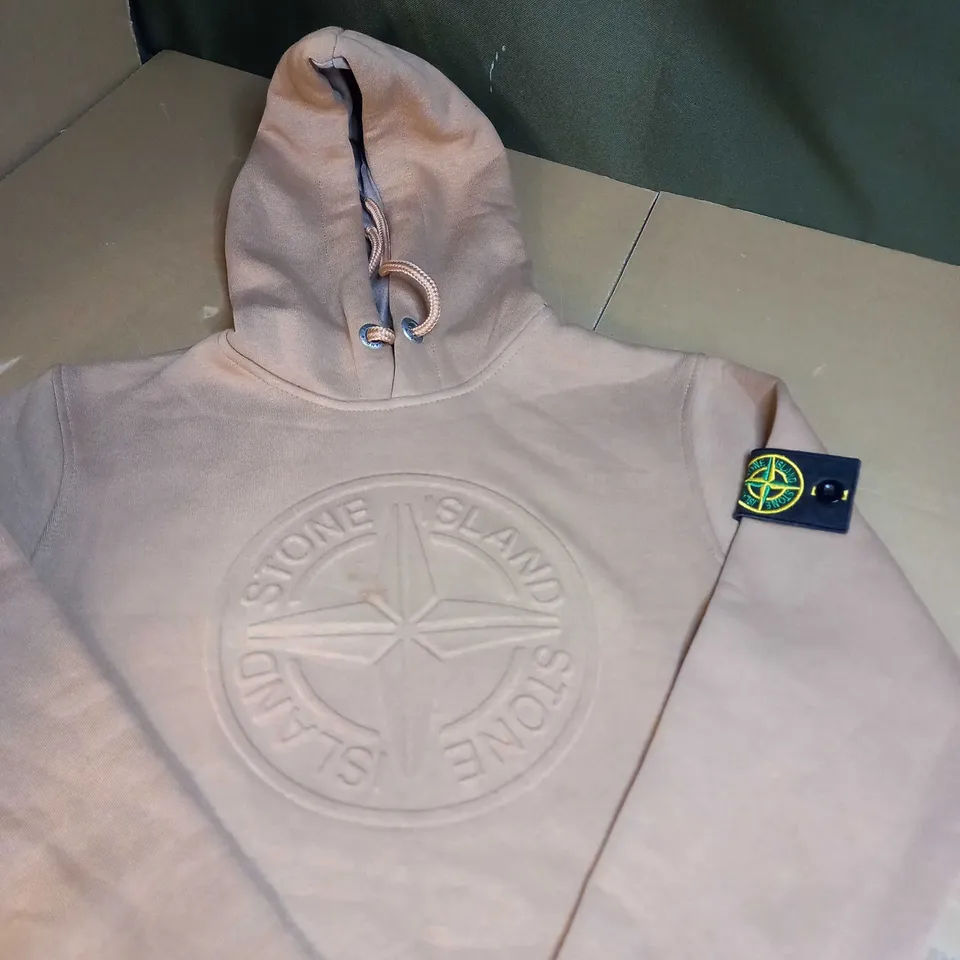 STONE ISLAND BROWN HOODIE SIZE UNSPECIFIED