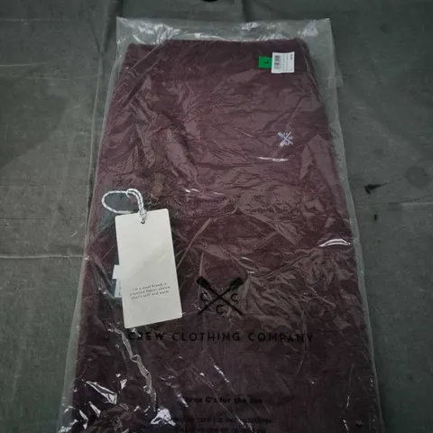 CREW CLOTHING COMPANY LAMBSWOOL CABLE HALF ZIP SWEATER – SIZE L