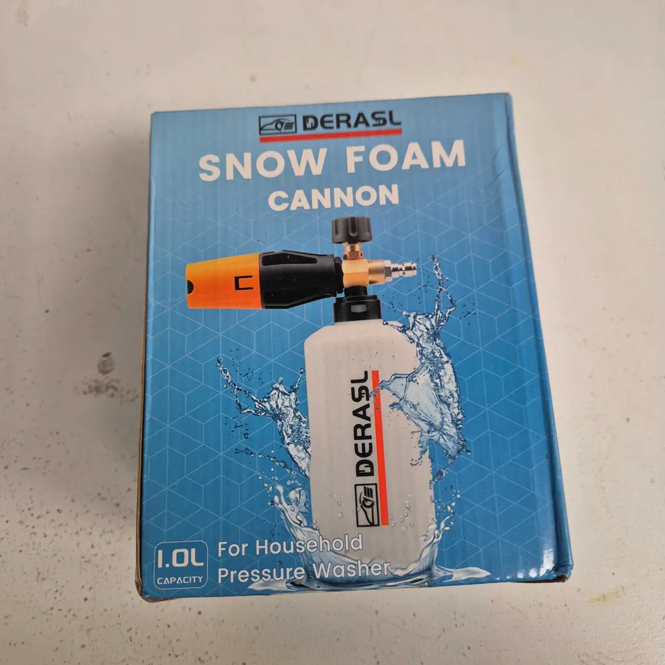 DERASL SNOW FOAM CANNON FOR HOUSEHOLD PRESSURE WASHER – 1.0L