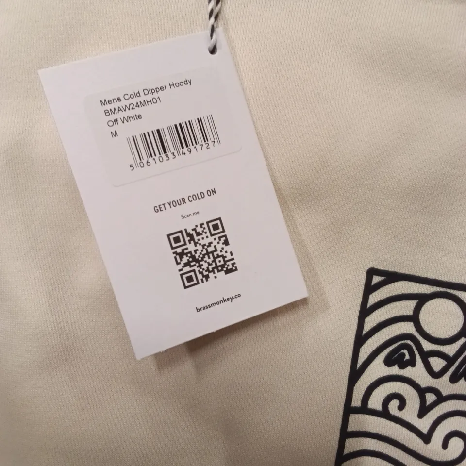 BRAND NEW BRASS MONKEY HOODIES - OFF WHITE SIZE MEDIUM APPROXIMATELY 9