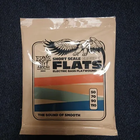 ERNIE BALL FLATWOUND BASS STRINGS β SHORT SCALE, ELECTRIC BASS (50/70/90/110)