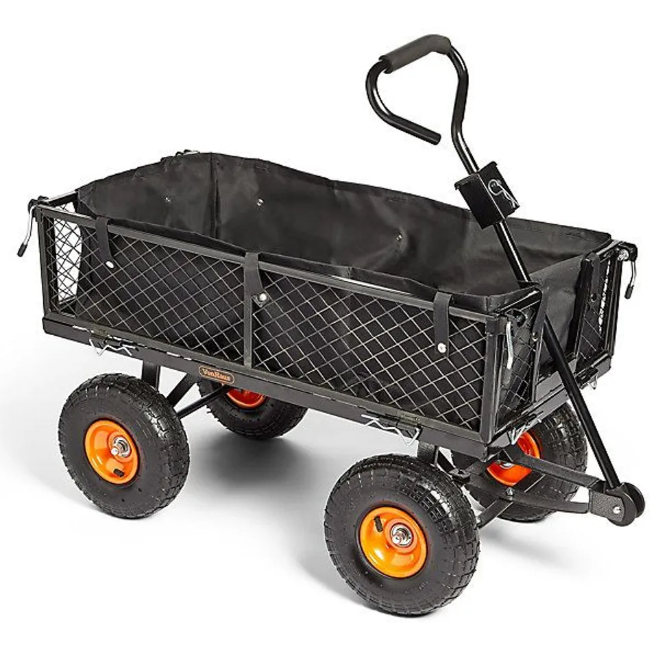 BOXED 85L FOLDING GARDEN TROLLEY