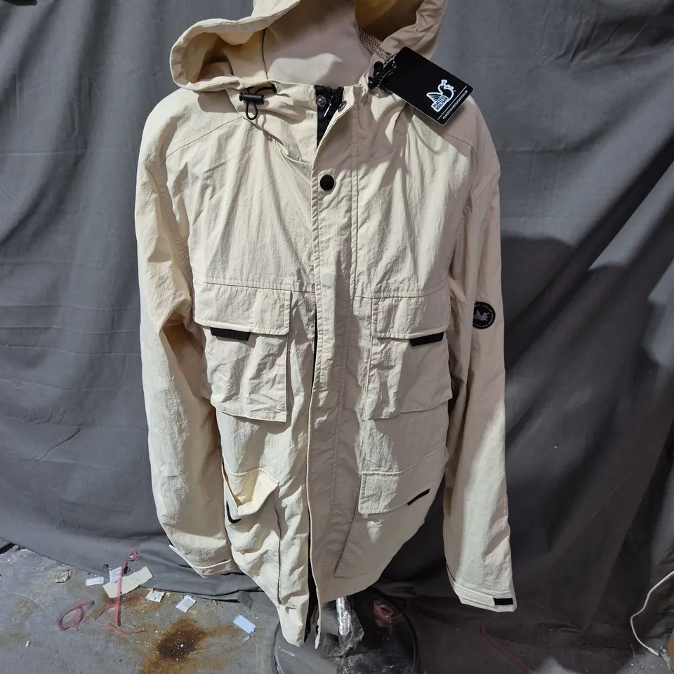 PEACEFUL HOOLIGAN NATHAN SANDBANK JACKET – MEN'S PARKA, XL