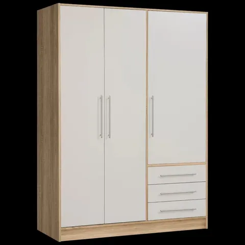 BOXED INGRAM 3 DOOR WARDROBE (5 BOXES)