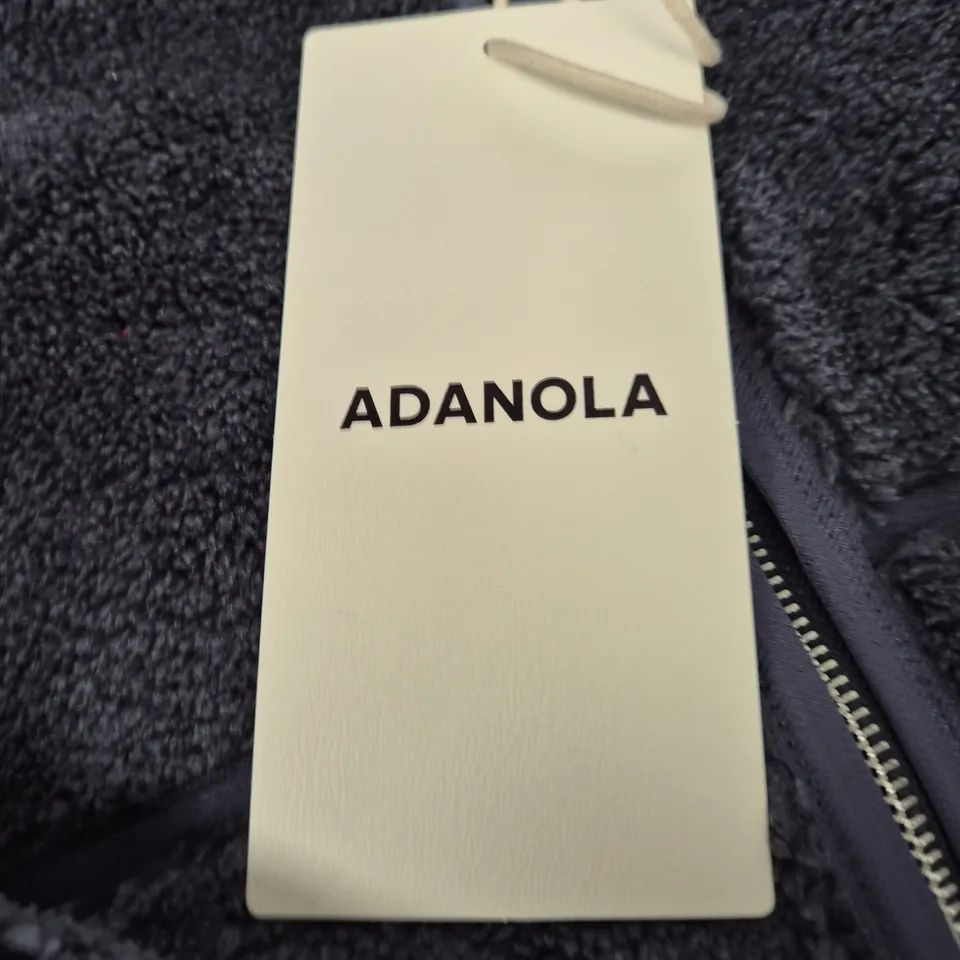 ADANOLA HOODED YOKE SEAM FLEECE – MIDNIGHT BLUE (M)