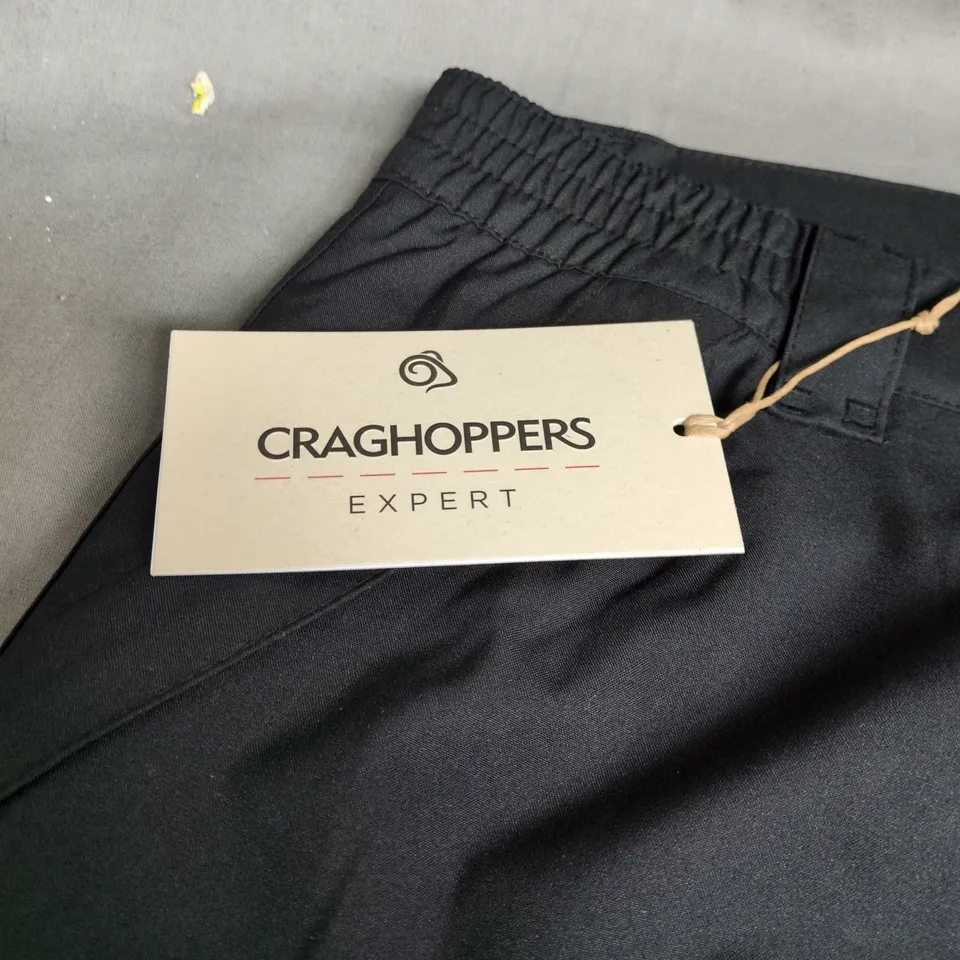 CRAGHOPPERS EXPERT MENS BLACK HIKING TROUSERS – UK 34 (EU 50)