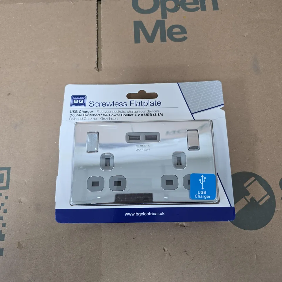 BG ELECTRICAL SCREWLESS FLATPLATE 