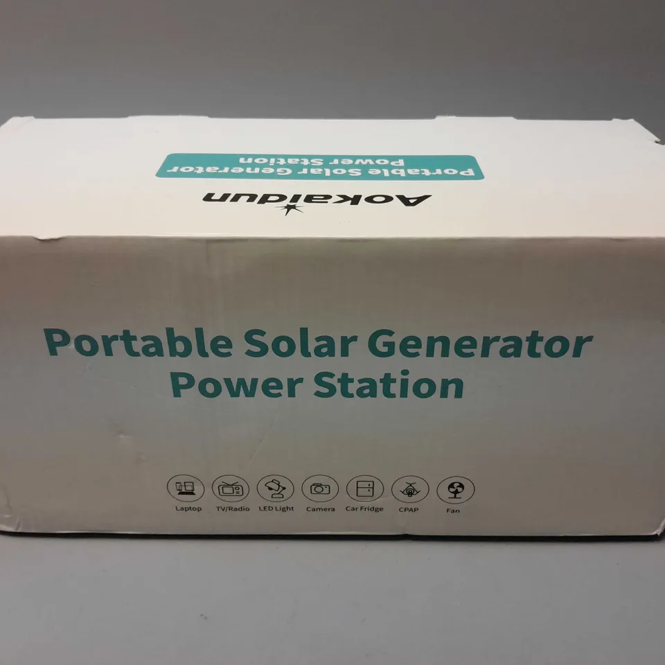 BOXED AOKAIDUN PORTABLE SOLAR GENERATOR POWER STATION (45000mAh)