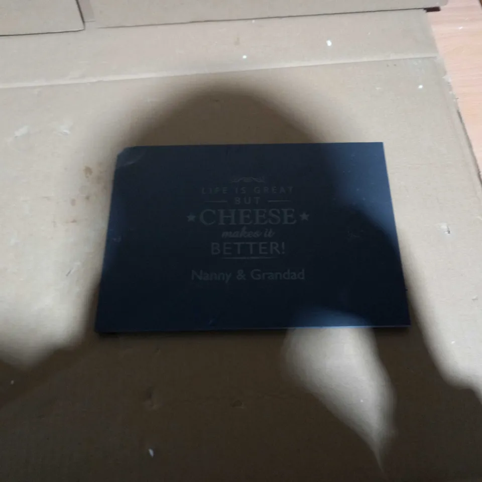 PERSONALISED CHEESE MAKES LIFE BETTER BOARD RRP £15.99