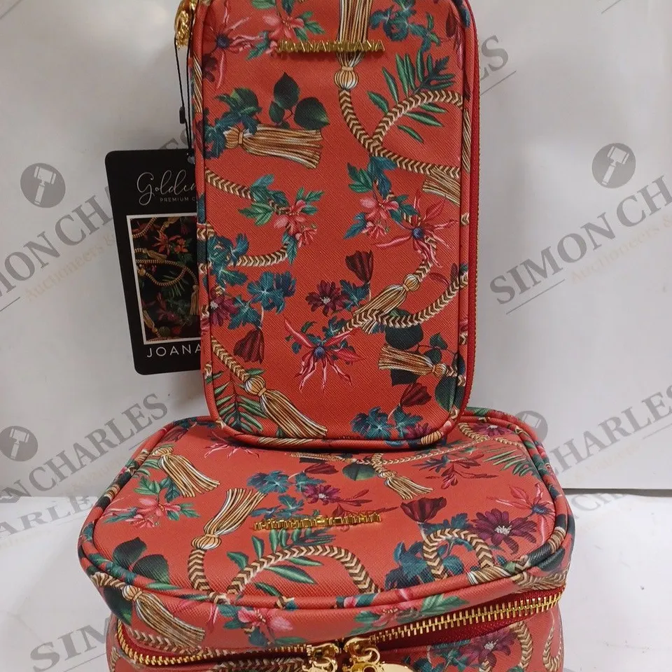 BOX OF APPROX 30 ASSORTED STYLES OF JOANA FULANA GOLDEN TASSEL PREMIUM COLLECTION RED STORAGE BAGS