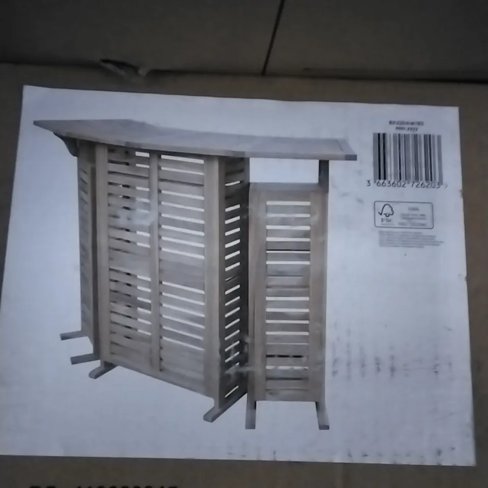 BOXED GOODHOME VIRGINIA WOODEN BAR